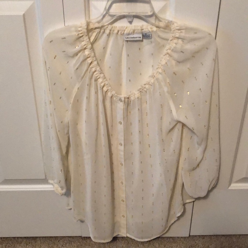Liz Claiborne Semi Sheer Blouse w/ Cami